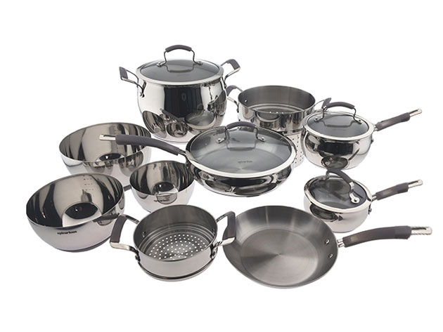 Epicurious® 14-Piece Stainless Steel Cookware Set