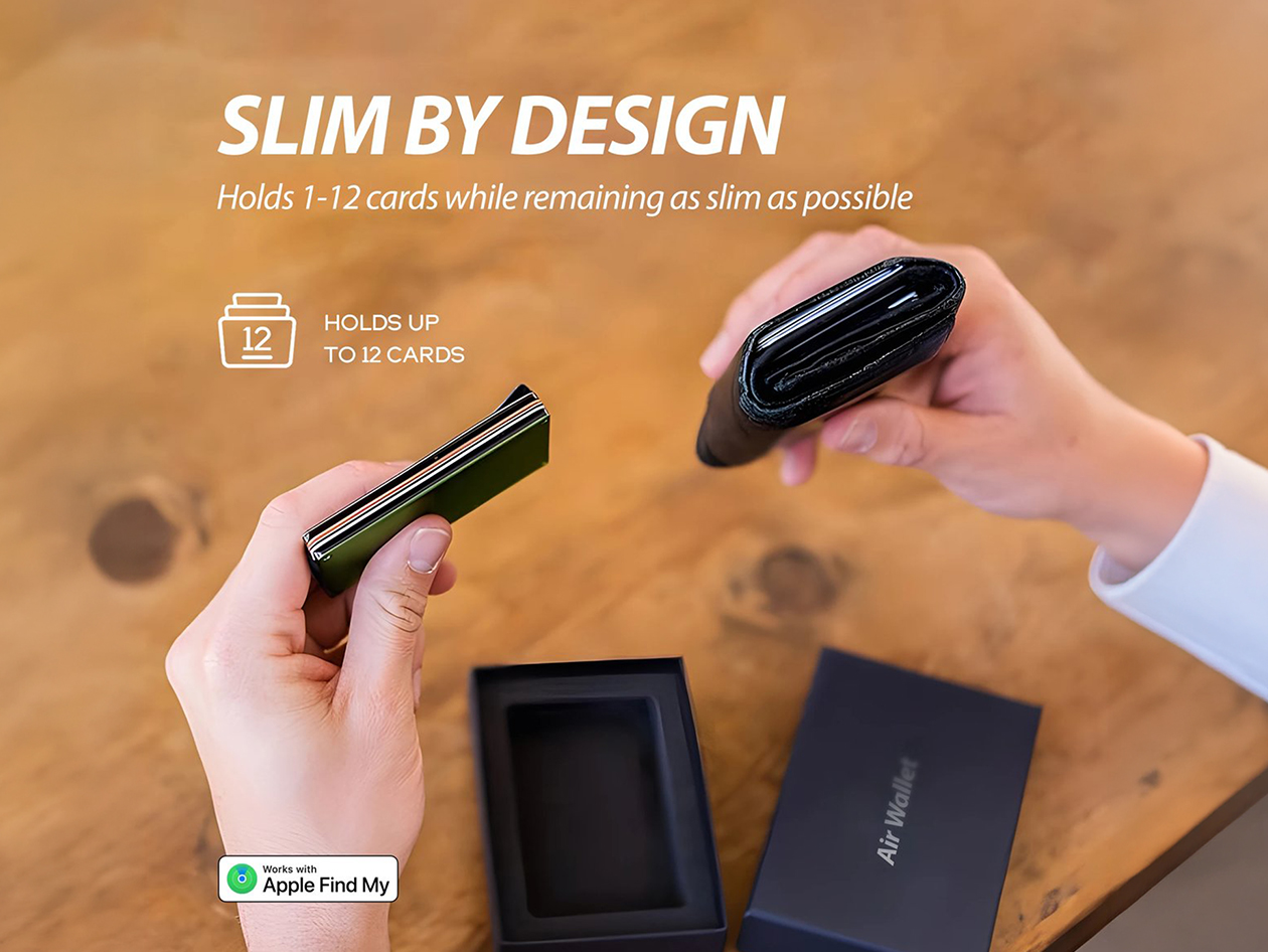 Smart Slim Wallet With GPS and RFID (Pink)