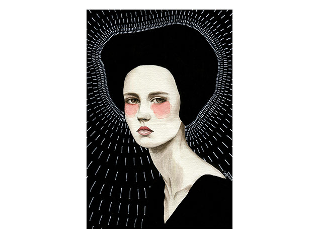 Framed Print Black "Freda" by Sofia Bonati