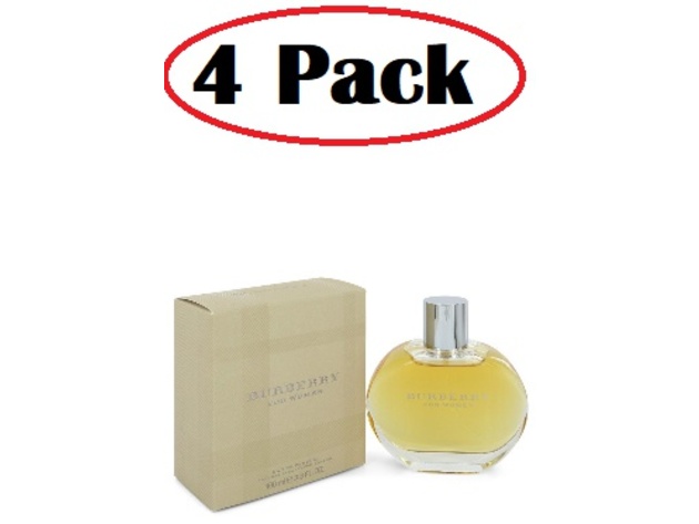 4 Pack of BURBERRY by Burberry Eau De Parfum Spray 3.3 oz