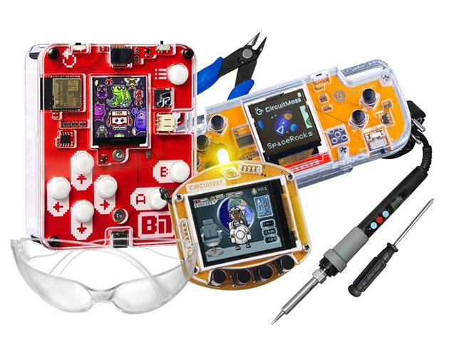 CircuitMess DIY Coding Bundle: Build & Code Your Own Gaming Consoles and Handheld Virtual Pet