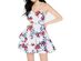 B Darlin Juniors' Strapless Floral-Print A-Line Dress White Size 5/6