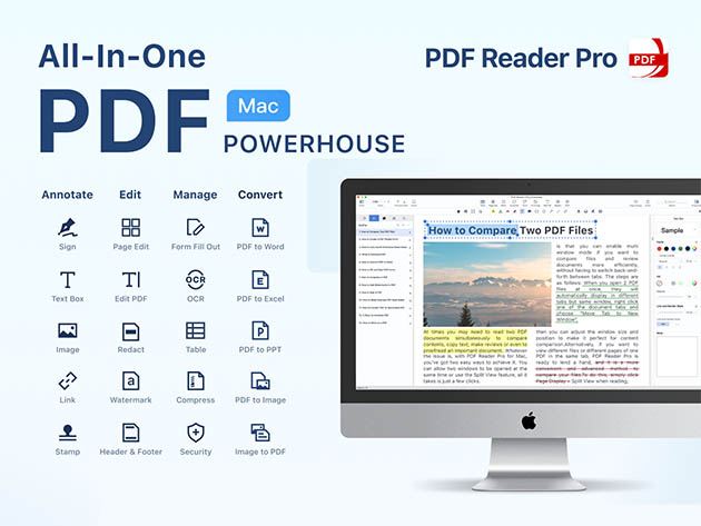 PDF Reader Pro Premium License For Mac: Lifetime Subscription