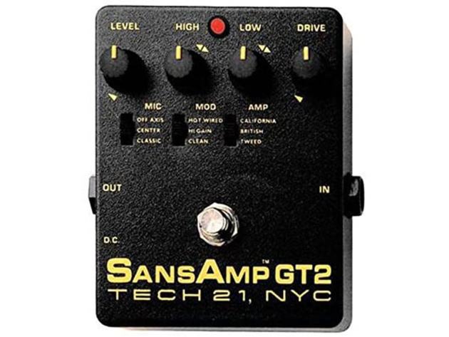 Tech 21 SansAmp GT2 Analog Mod and Speaker Cabinet/Mic Placement Configurations (Like New, Damaged Retail Box)