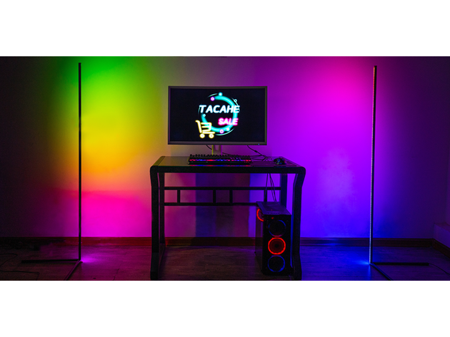 56" RGB LED App-Enabled Remote Floor Lamp  