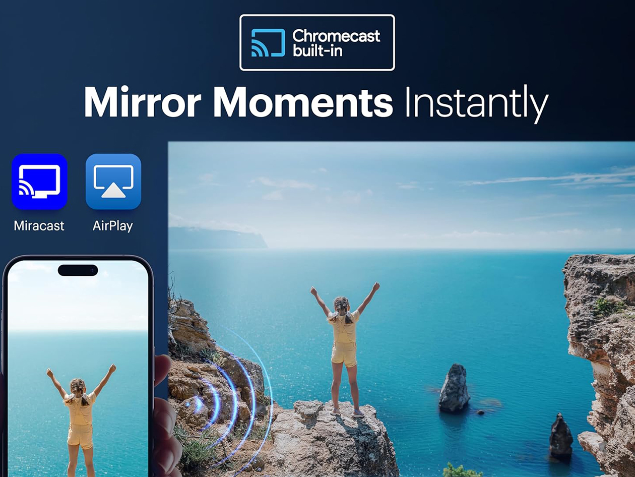 Kodak Flik X20 1080p Smart Projector Kit with Case & Screen (Black)