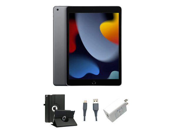 Apple iPad 9th Gen (2021) 64GB Wi-Fi Space Gray with Case