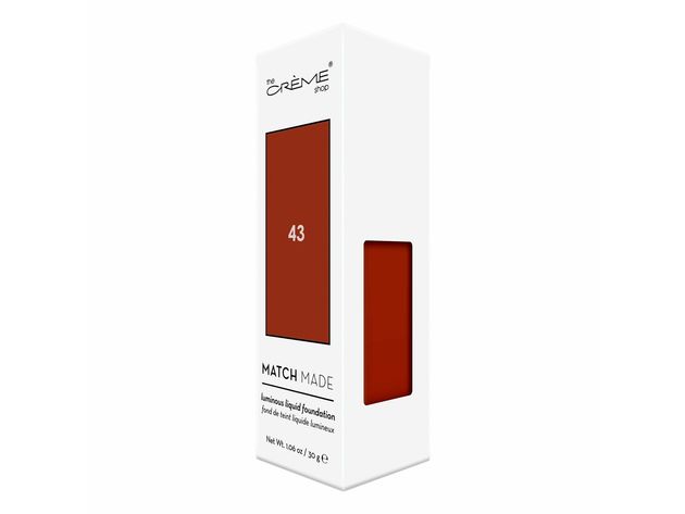 The Crème Shop Korean Makeup Match Made Luminous Liquid Foundation 43 1.06 Ounces