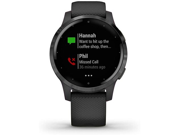 Garmin Vivoactive 4 Safety and Tracking Features GPS Smartwatch - Black (New)