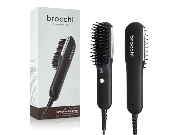 Brocchi Men LED Styling + Straightening Brush