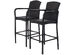 Costway 2 Piece Rattan Bar Stool Dining High Counter Portable Chair Patio Furniture - Mix Brown