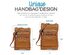 Krediz Leather Crossbody Bag for Women (X-Large/Light Brown)