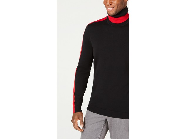 Alfani Men's Colorblocked Turtleneck Black Size XX-Large