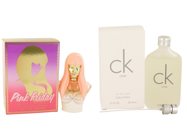 Gift set  Pink Friday by Nicki Minaj Eau De Parfum Spray 3.4 oz And  CK ONE EDT Pour/Spray (Unisex) 1.7 oz