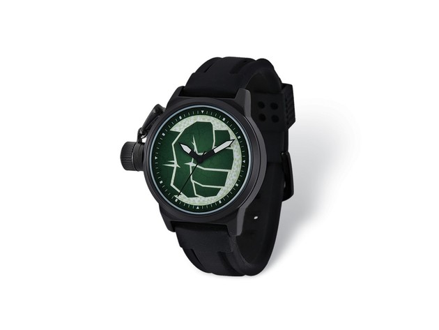 Marvel Adult Size Hulk Black-plated Left Hand Watch