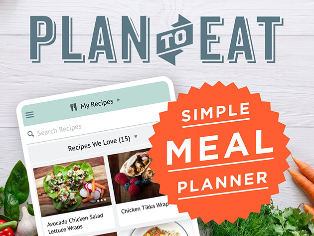 Plan to Eat Meal & Grocery List Planner: 1-Yr Subscription