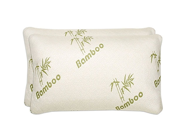 Organic Jumbo Bamboo Pillows: 2-Pack
