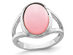 3/5 Carat (ctw) Natural Pink Opal Ring in Sterling Silver - 8