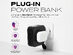 Statik® SmartCharge 5-in-1 10,000mAh Power Bank with Wall Plug & Built in USB-C/Lightning Cables