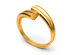 22k Gold-Plated Love Ring (Size 10)