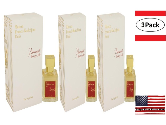 3 Pack Baccarat Rouge 540 by Maison Francis Kurkdjian Eau De Parfum Spray 2.4 oz for Women ... 1 image processing20201014 68 n97qtb