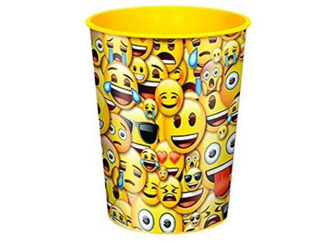 Emoji Plastic 16 Ounce Reusable Keepsake Favor Cup (1 Cup)