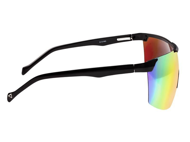 Shore Sunglasses, Rose Gold Rainbow Lens