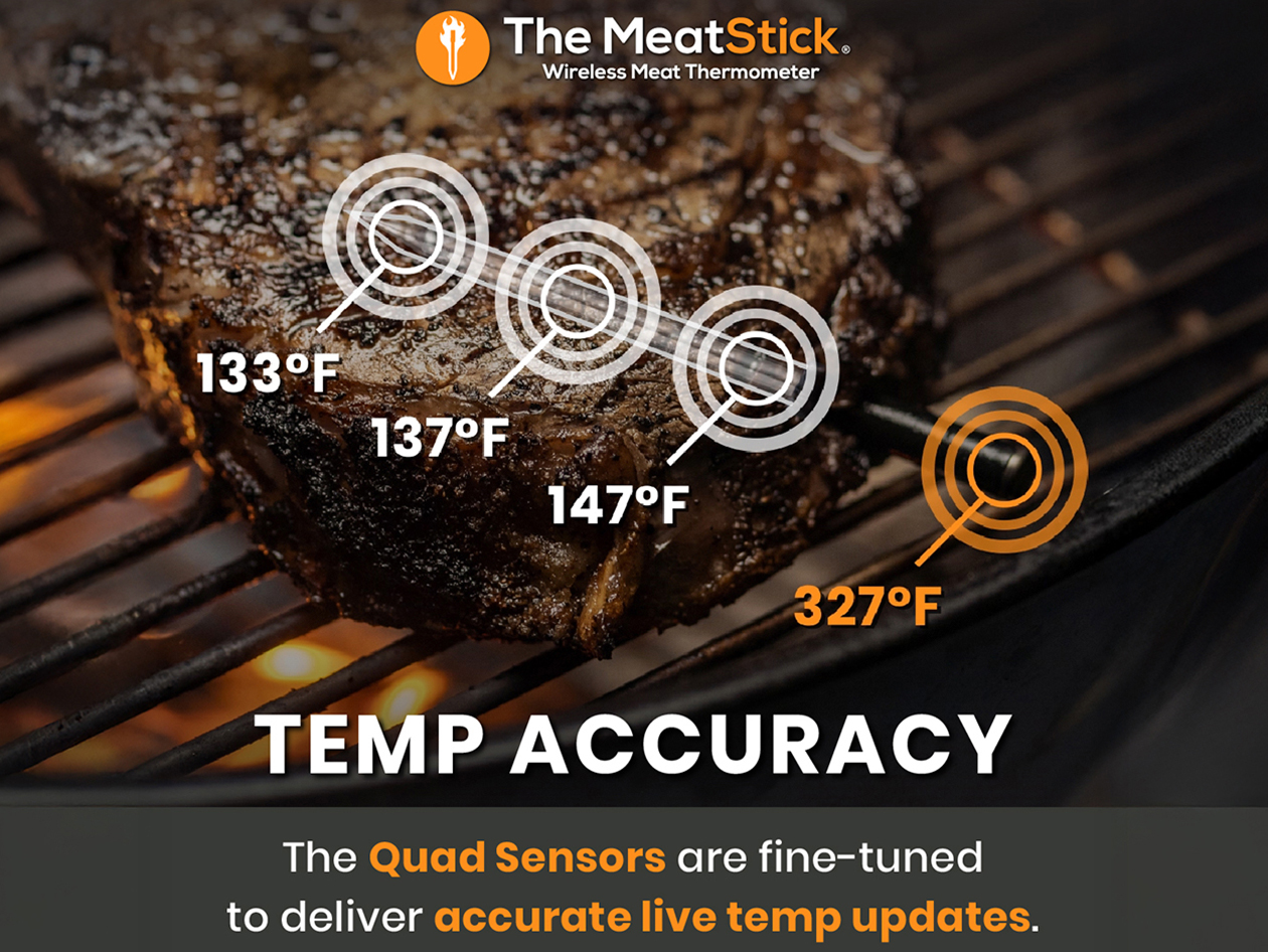 MeatStick 4 Set - Wireless Meat Thermometer