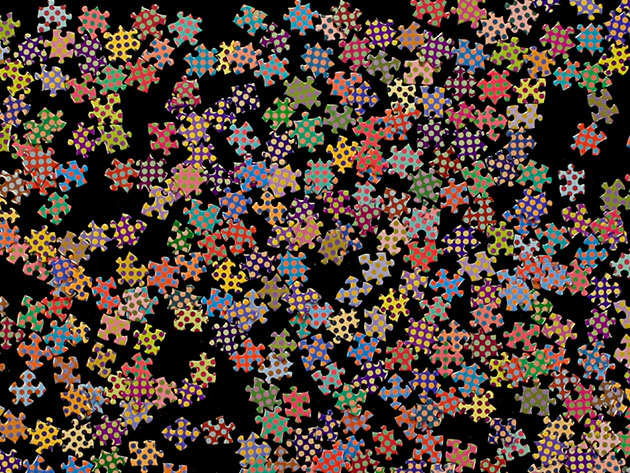 1000 Vibrating Colours Puzzle