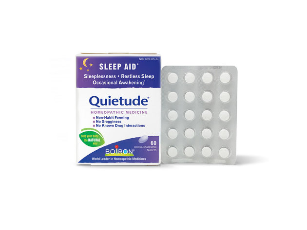 Boiron Quietude Natural Non Dependent Sleeping Aid Pills 60 Quick Dissolving Tablets