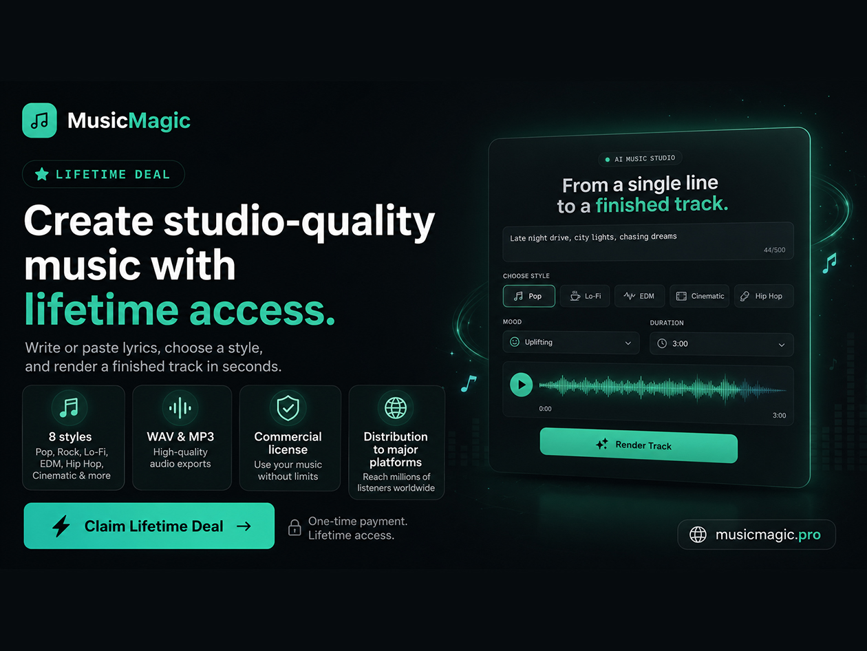 MusicMagic Starter Plan: Lifetime Subscription