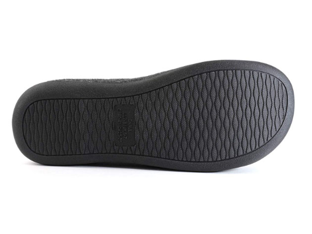 RockDove Men's 2-Tone Memory Foam Slippers | Black/Natural (Size 7-8)