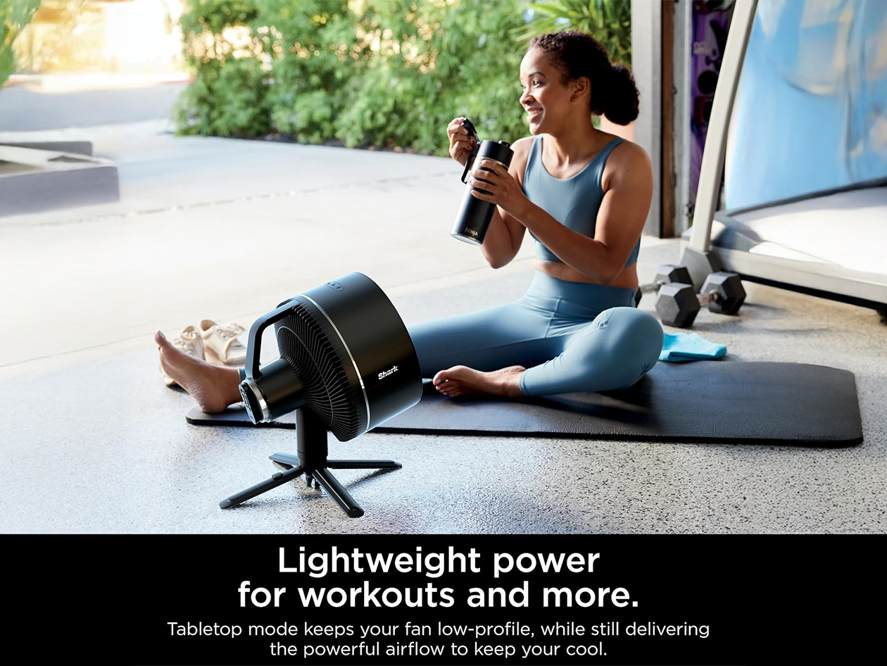 Shark FlexBreeze™ Indoor & Outdoor Pedestal & Table Fan with Cover (Refurbished)