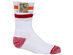 Pocket Socks Youth for Ages 9-10 (Orange/Red Stripe, 2-Pack)