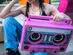 Remixx Retro 175W Bluetooth Boombox with Wireless Mic