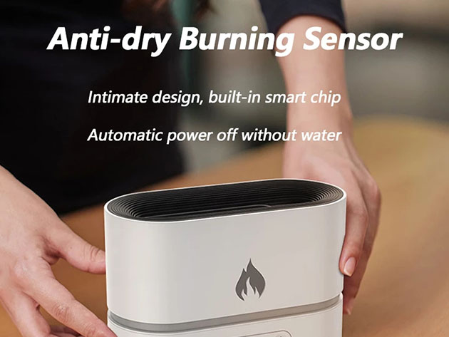 Aromatherapy Diffuser with Simulated Flame