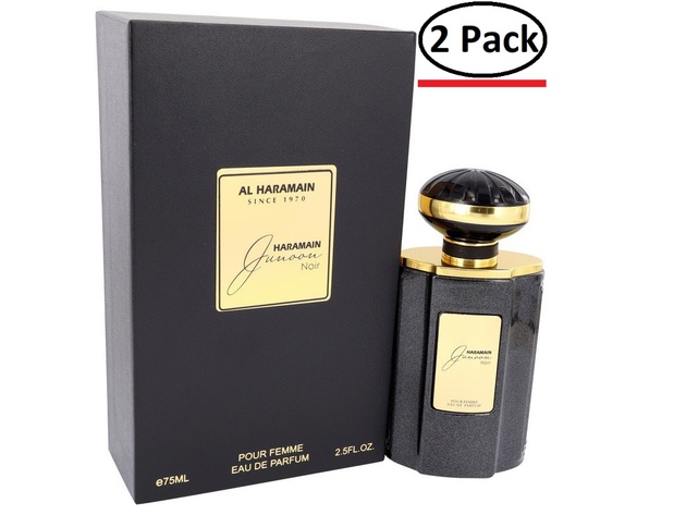 Al Haramain Junoon Noir by Al Haramain Eau De Parfum Spray 2.5 oz for Women (Package of 2)