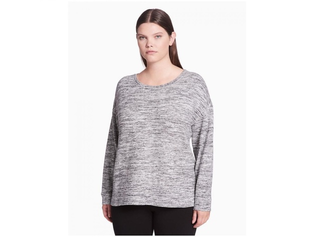 Calvin Klein Performance Women's Plus Size Sweatshirt Grey Size Extra Large