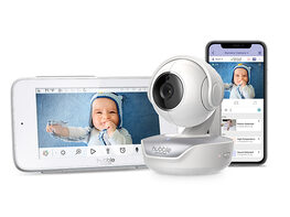 Nursery Pal Deluxe: 5" HD Baby Monitor with Touch Screen Viewer & Portable Camera