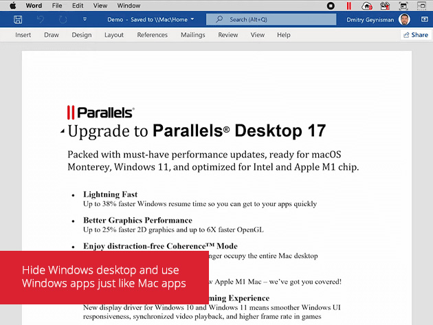 Parallels® Desktop Pro Edition: 1-Yr Subscription