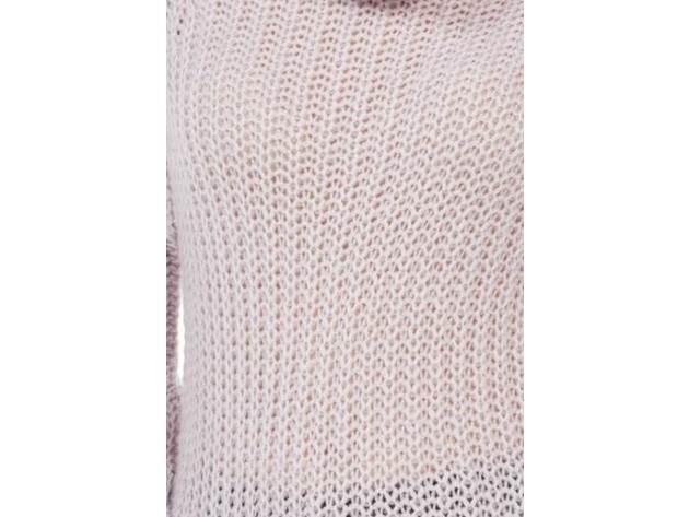 Planet Gold Juniors' Cowl-Neck Sweater Purple Size Small