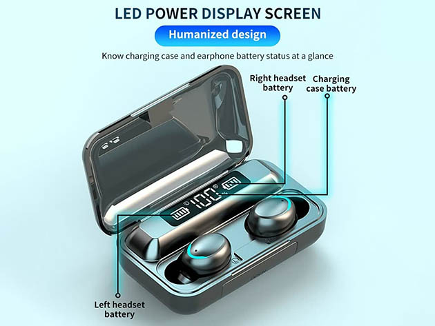 Flux 7 TWS Earbuds with Wireless Charging Case & Power Bank