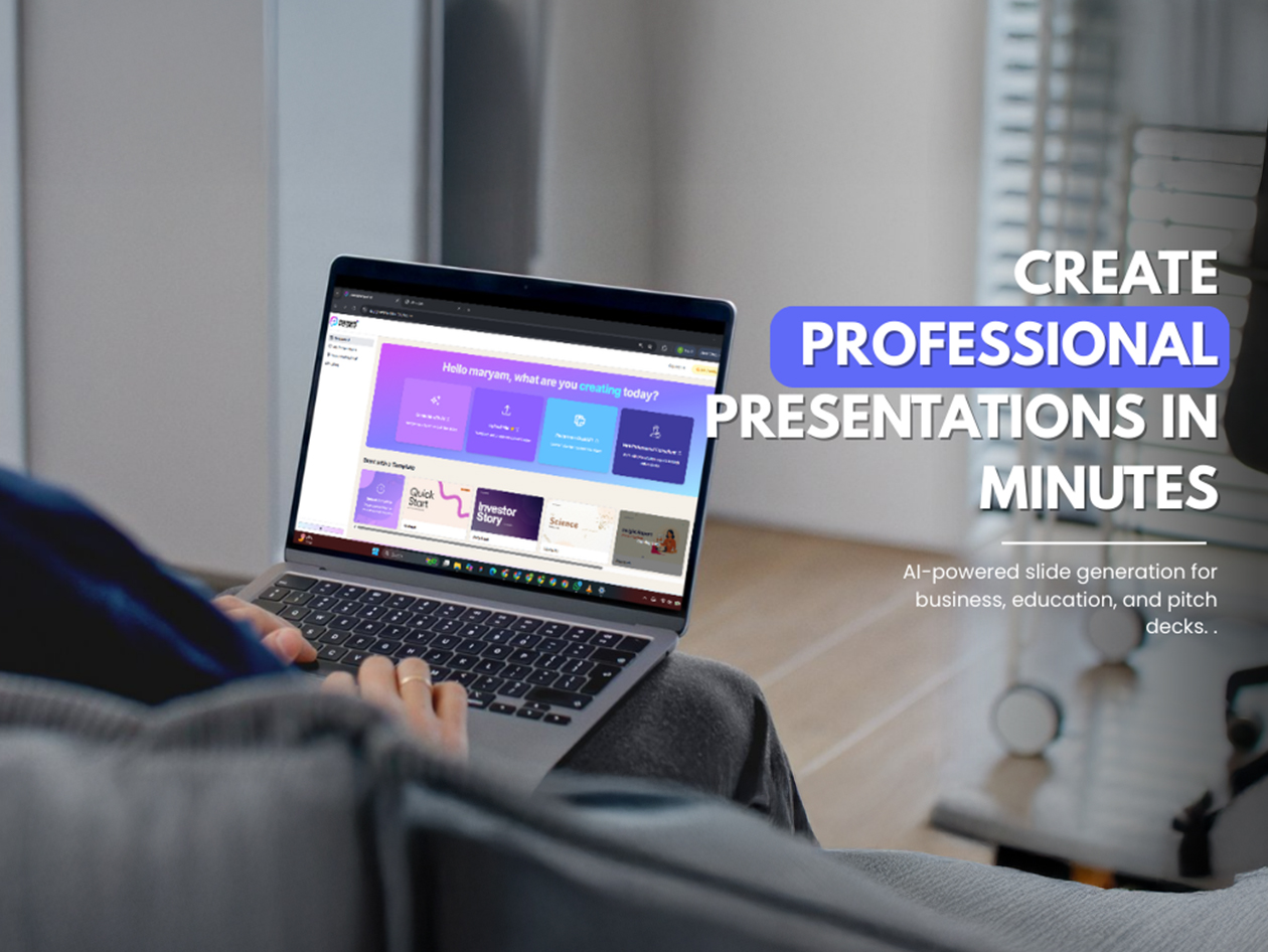 PowerPresent - AI Presentation Generator: Lifetime Subscription (80 Presentations)