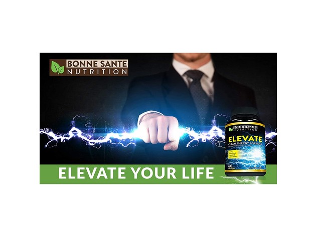 Aeternum Nutrition Elevate Natural Clean Energy - Supports Endurance, Energy and Focus - High Caffeine Pills with Taurine, Natural and NON-GMO, 60 Capsules Dietary Supplement
