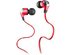 Monster N-Lite In-Ear Wired Earbud Headphones with Mic and In-Line Controls, High Performance Earbuds, Red (Refurbished)