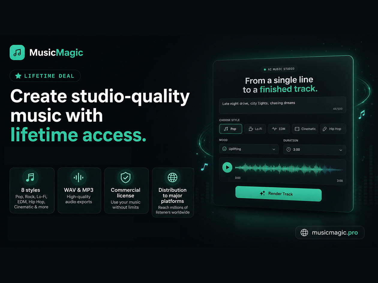MusicMagic Pro Plan: Lifetime Subscription