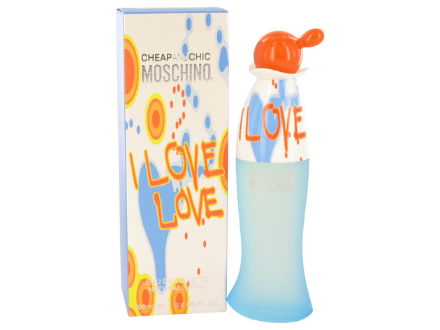 3 Pack I Love Love by Moschino Eau De Toilette Spray 3.4 oz for Women