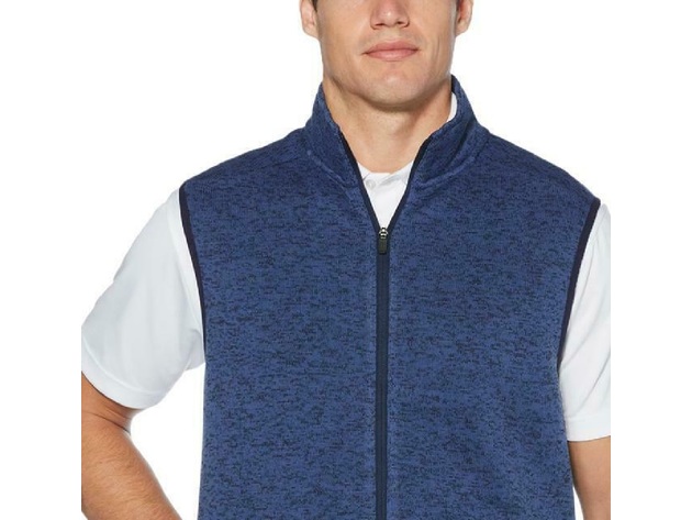 PGA Tour Men's Fleece Golf Vest Brnoverflw Size XX Large