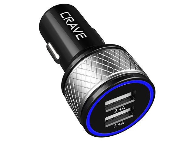 Crave DualHub USB Car Charger Adapter 