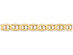 Concave Anchor 6.25mm Chain Necklace 18 Inches in 14K Yellow Gold